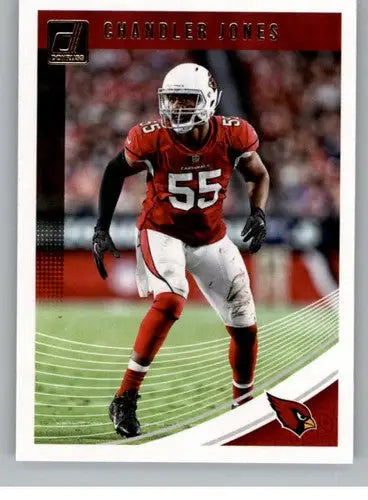 Original gloss 2018 Donruss Chandler Jones NM-MT football card featuring Chandler Jones