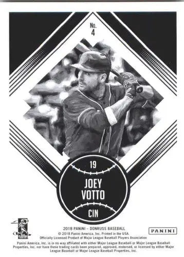2018 Donruss #4 Joey Votto NM-MT Reds Diamond King - Baseball Card Single