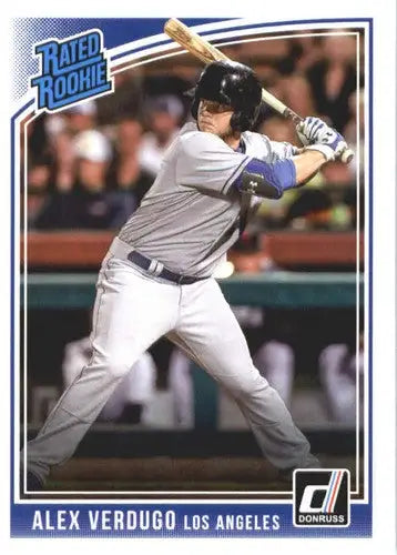 2018 Donruss #45 Alex Verdugo NM-MT Dodgers Rated Rookie - Baseball Card Single