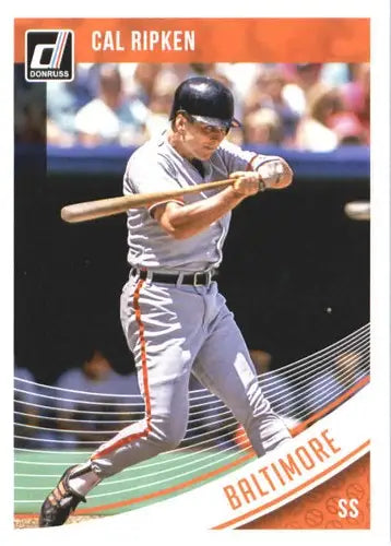 Original gloss Cal Ripken baseball card 2018 Donruss NM-MT Orioles