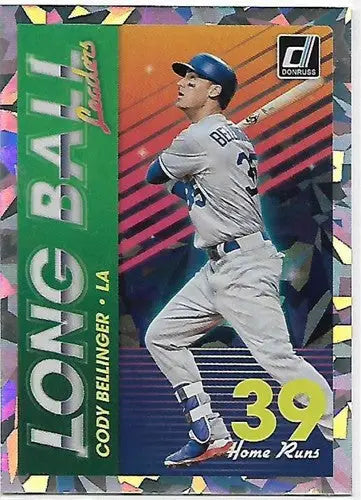 2018 Donruss Long Ball Leaders Crystals #6 Cody Bellinger NM-MT Dodgers - Baseball Card Single