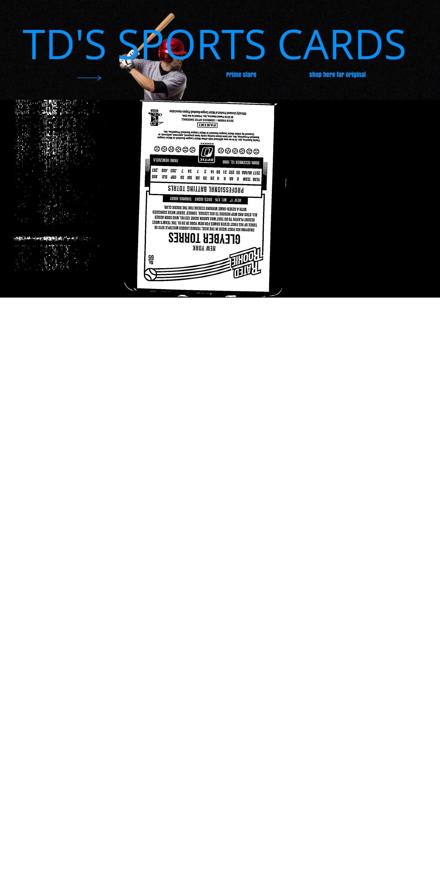 Baseball card back of 2018 Donruss Optic Gleyber Torres collectible card