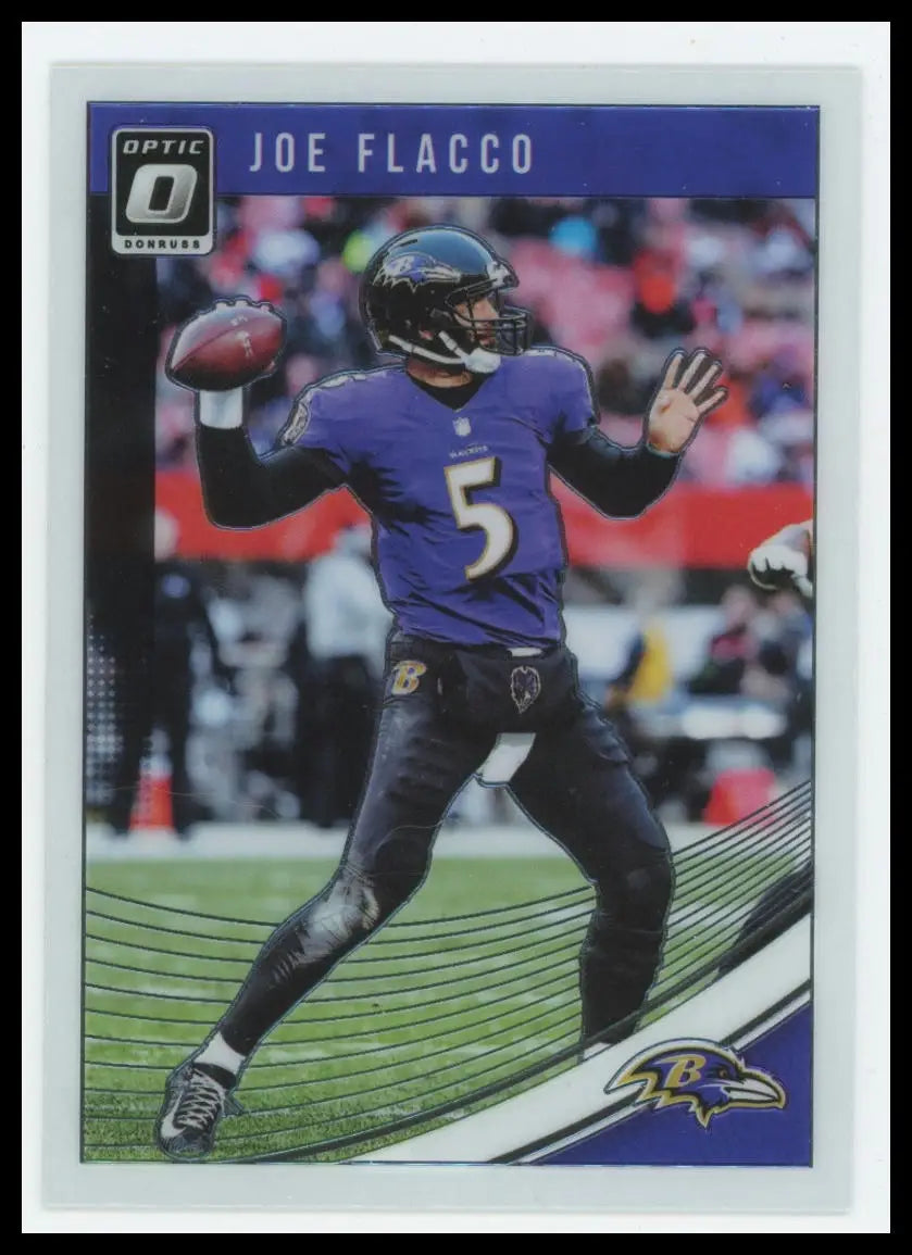2018 Donruss Optic Joe Flacco 9 Baltimore Ravens - Football Card Single