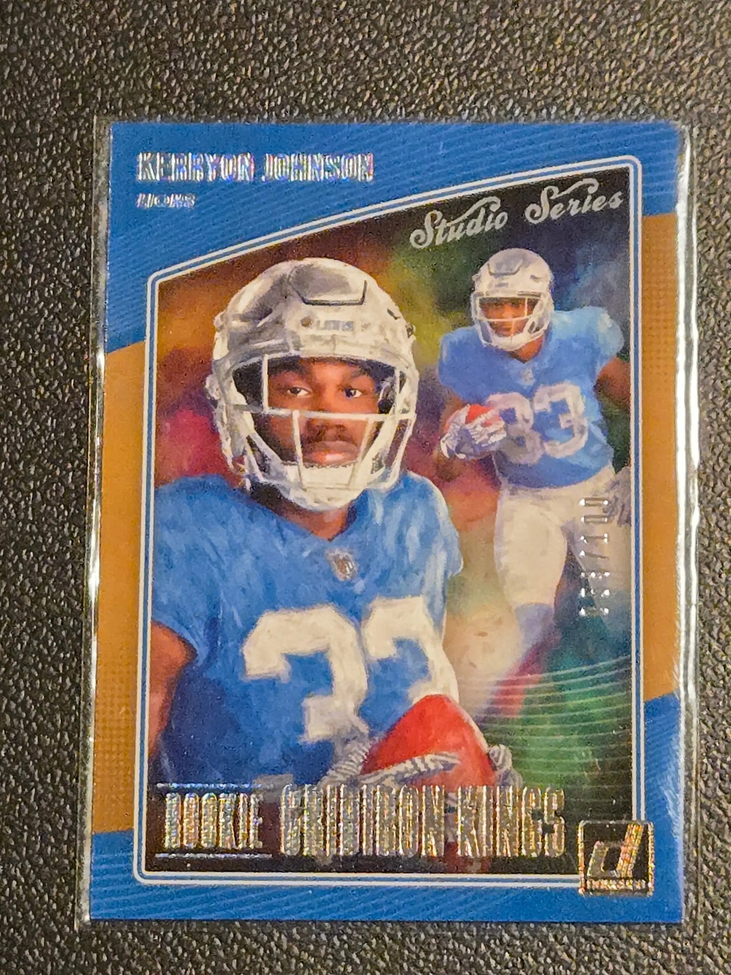2018 Donruss #RGK-20 Kerryon Johnson Rookie Gridiron Kings Studio Series #/100