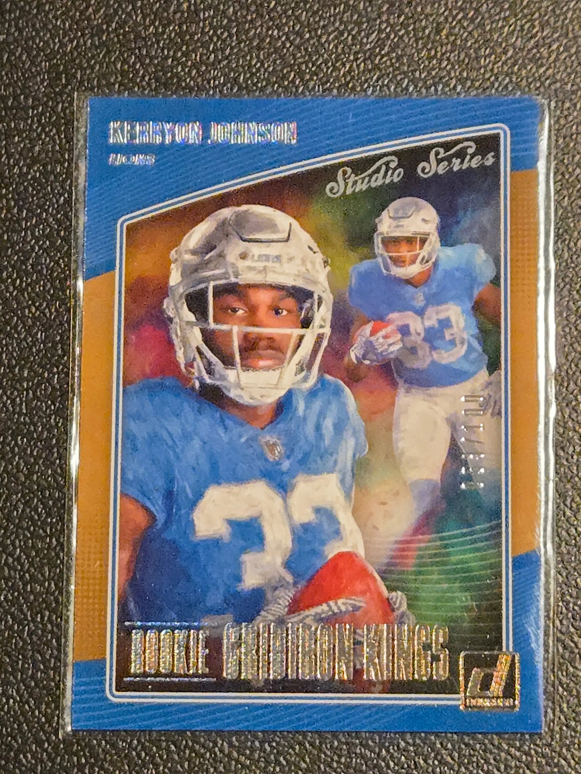 2018 Donruss #RGK-20 Kerryon Johnson Rookie Gridiron Kings Studio Series #/100