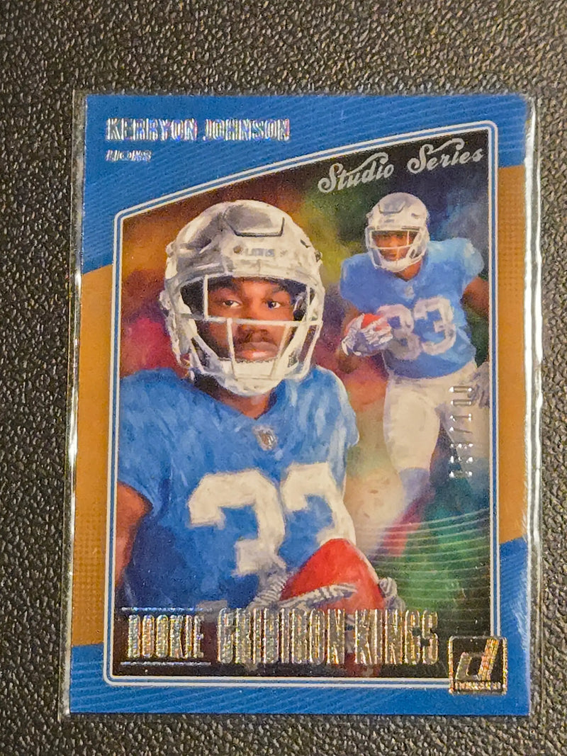 2018 Donruss #RGK-20 Kerryon Johnson Rookie Gridiron Kings Studio Series #/100