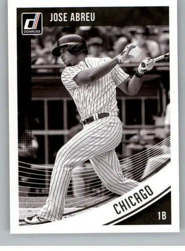 2018 Donruss Variations Jose Abreu Baseball Card with Original Gloss White Sox