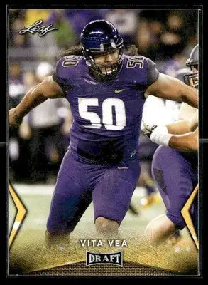 2018 Leaf Draft #60 Vita Vea Gold - Football Card Single