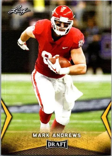 Original gloss Mark Andrews football card from 2018 Leaf Draft Gold product site