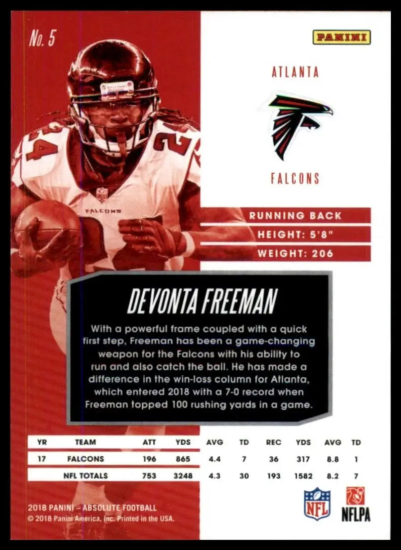 2018 Panini Absolute - Devonta Freeman #5