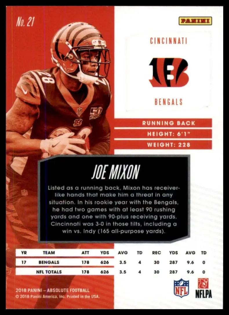 2018 Panini Absolute - Joe Mixon #21