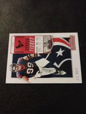 2018 Panini Contenders - J.J. Watt #61. Houston Texans. NRMT+ - Football Card Single