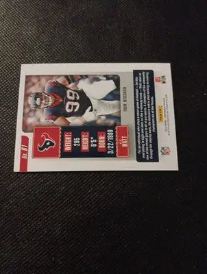 2018 Panini Contenders - J.J. Watt #61. Houston Texans. NRMT+ - Football Card Single