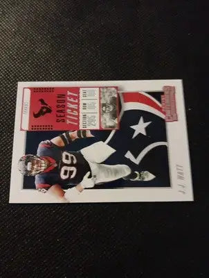 2018 Panini Contenders - J.J. Watt #61. Houston Texans. NRMT+ - Football Card Single