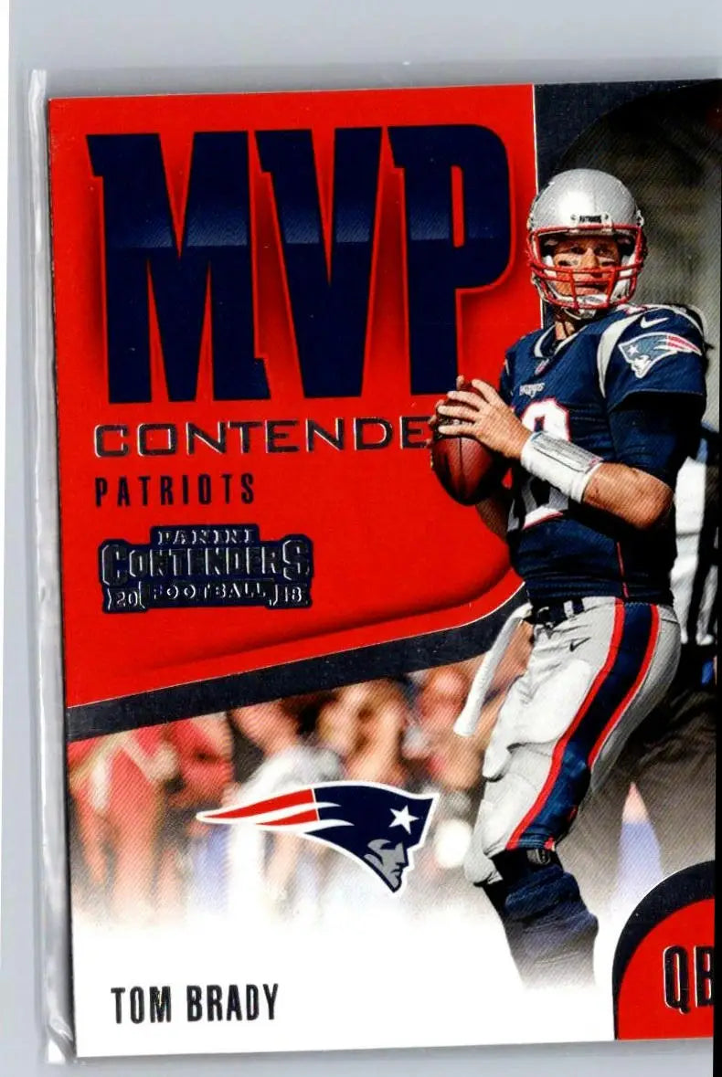 2018 Panini Contenders #MVP-4 Tom Brady MVP Contenders - Football Card Single