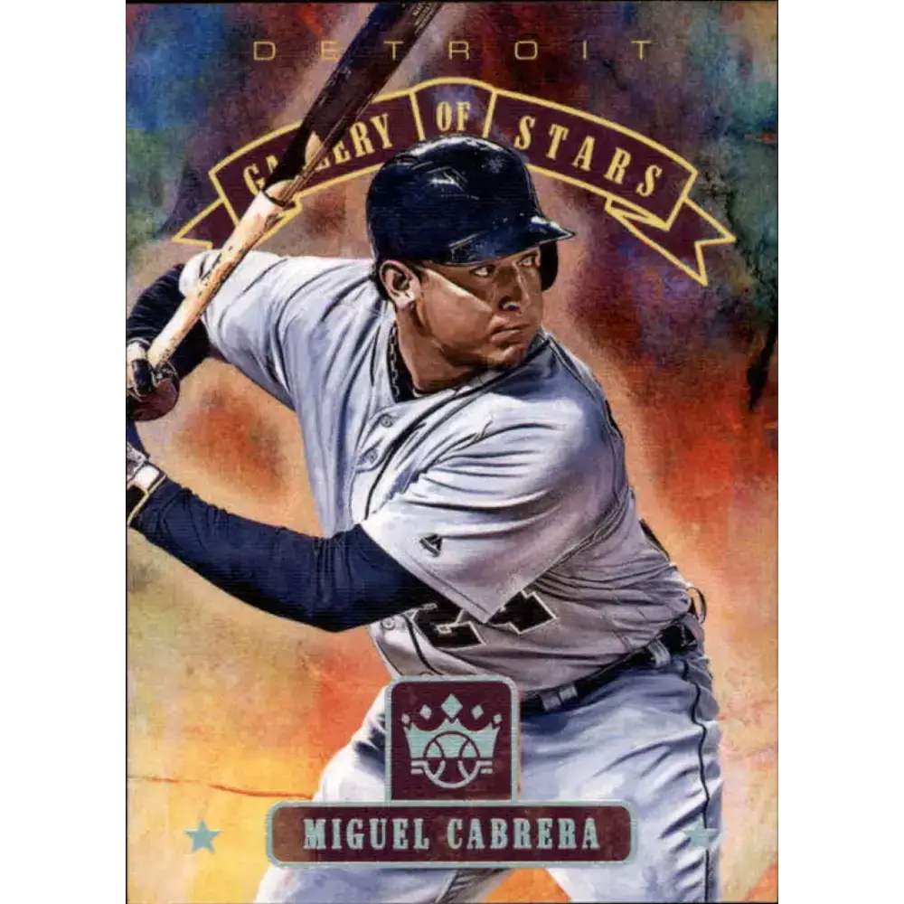 2018 Panini Diamond Kings Gallery of Stars #6 Miguel Cabrera NM-MT Detroit Tigers Baseball Card - Baseball Card Single