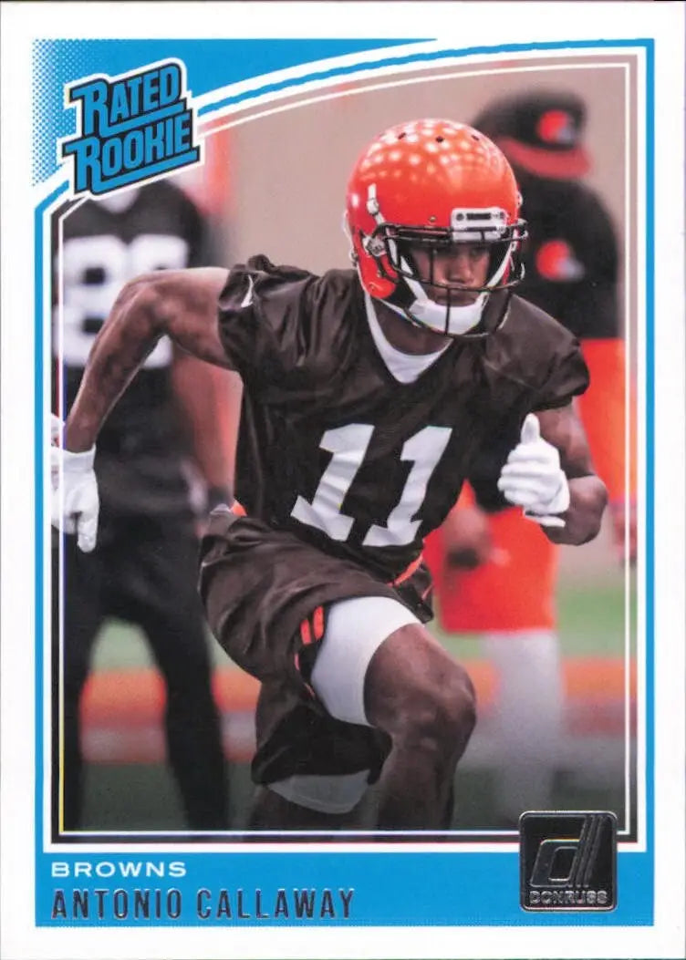 2018 Panini Donruss Antonio Callaway Rated Rookie Cleveland Browns Card #341 - Football Card Single