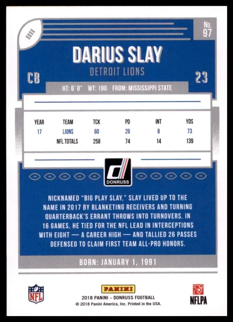 2018 Panini Donruss - Darius Slay #97