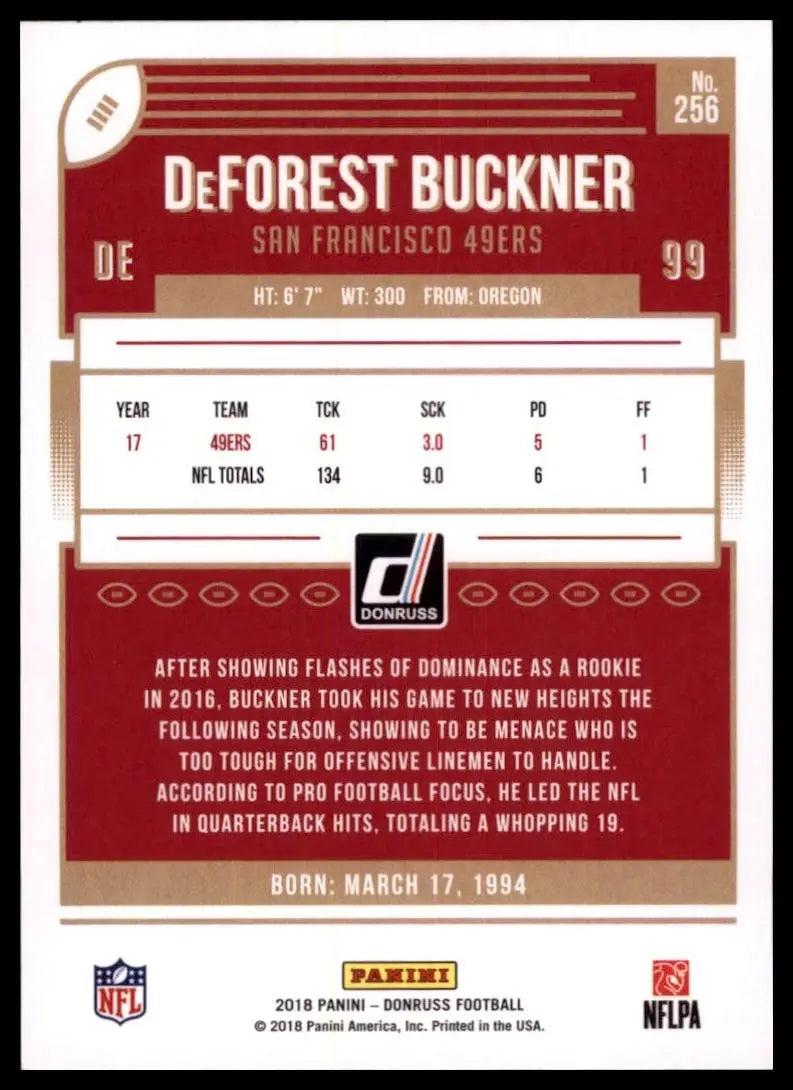 2018 Panini Donruss - DeForest Buckner #256