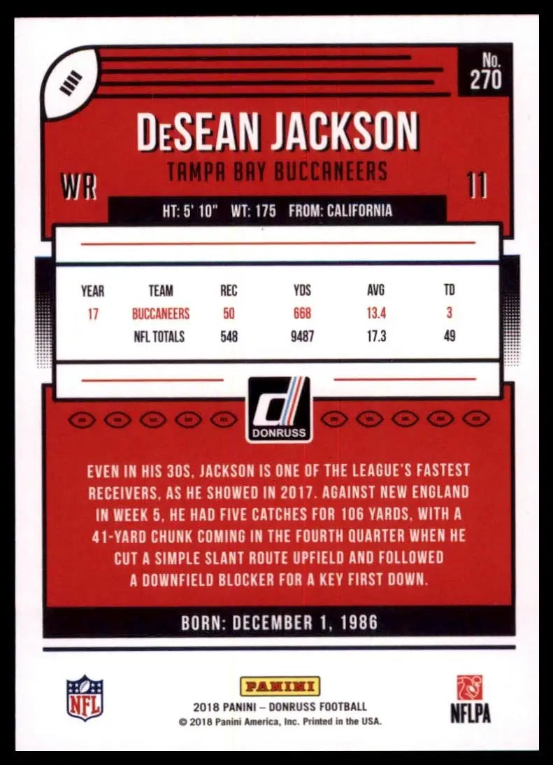 2018 Panini Donruss - DeSean Jackson #270