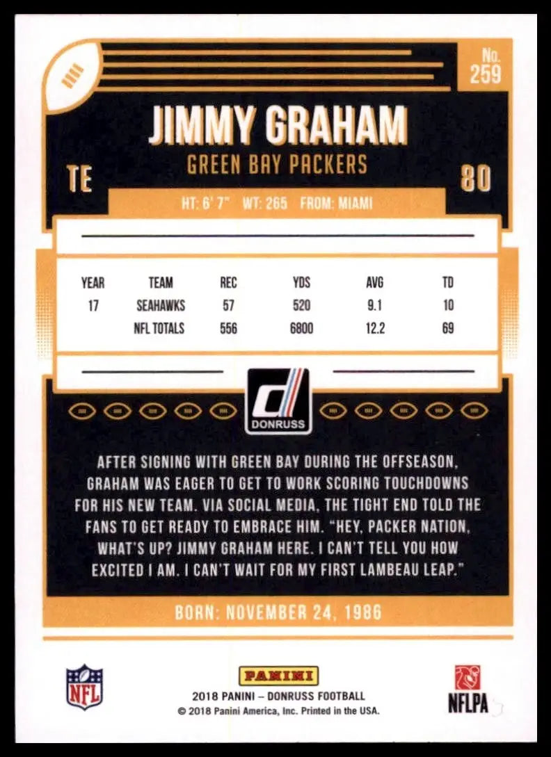 2018 Panini Donruss - Jimmy Graham #259