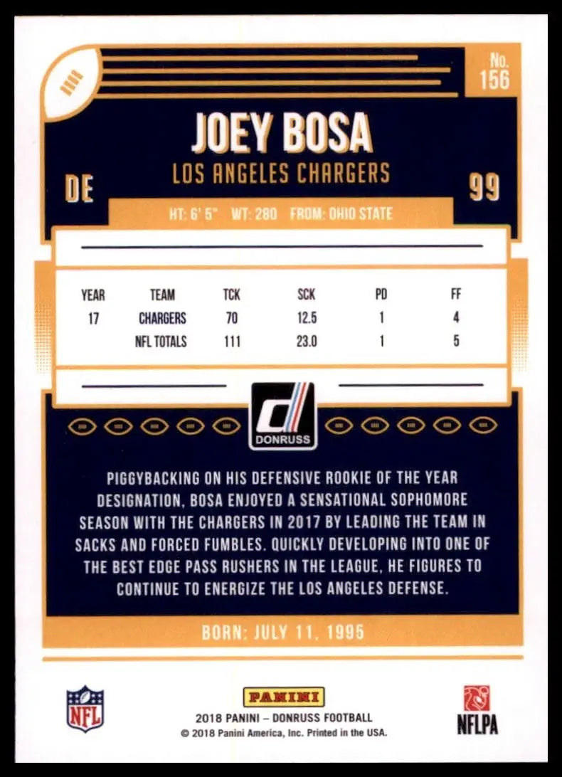 2018 Panini Donruss - Joey Bosa #156