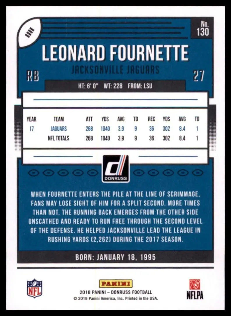 2018 Panini Donruss - Leonard Fournette #130