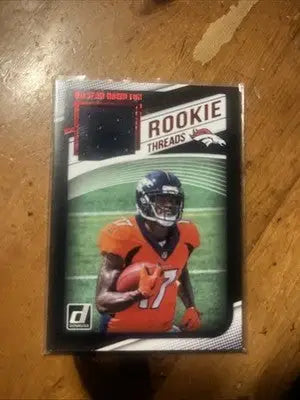 Football rookie card featuring Panini Donruss Player Worn Patch of DaeSean Hamilton