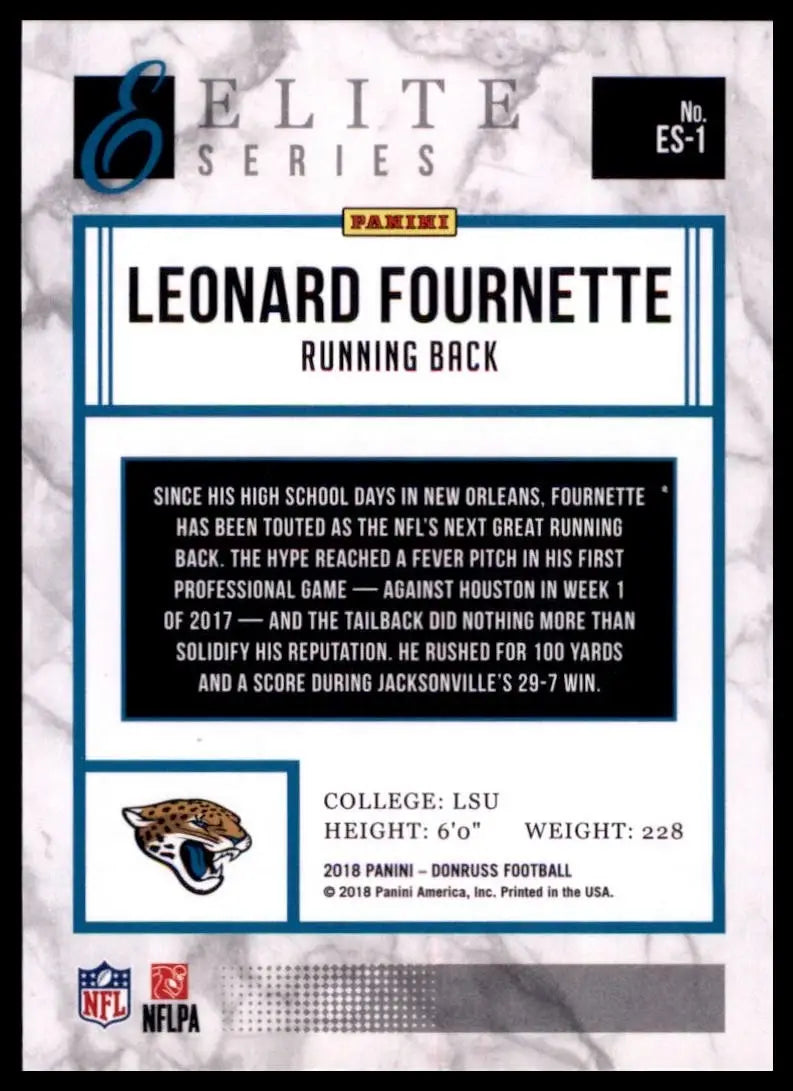 2018 Panini Donruss - The Elite Series Leonard Fournette #ES-1