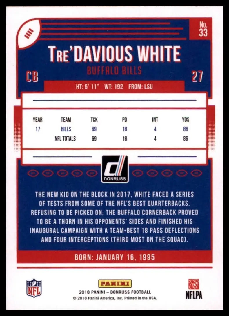 2018 Panini Donruss - Tre’Davious White #33