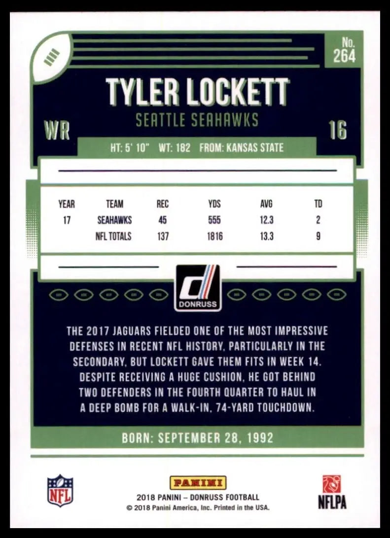 2018 Panini Donruss - Tyler Lockett #264