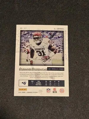 2018 Panini Luminance #177 Ogbonnia Okoronkwo - Football Card Single