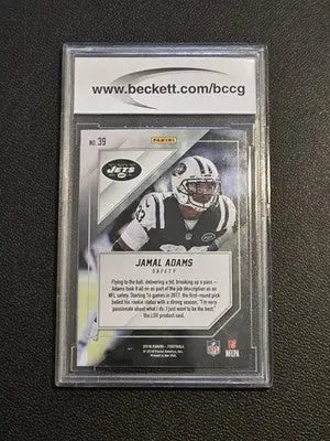 2018 Panini MJ Holding Exclusive #39 Jamal Adams BCCG 10 - Football Card Single