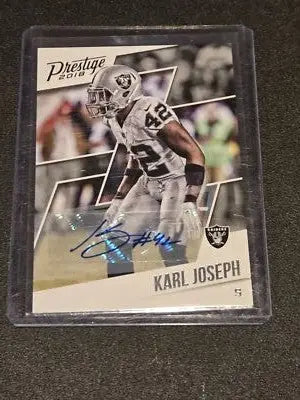 2018 Panini Prestige #145 Karl Joseph Veteran Signatures - Football Card Single