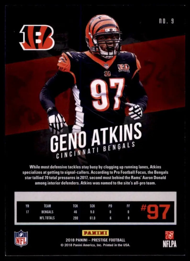 2018 Panini Prestige - Geno Atkins #9