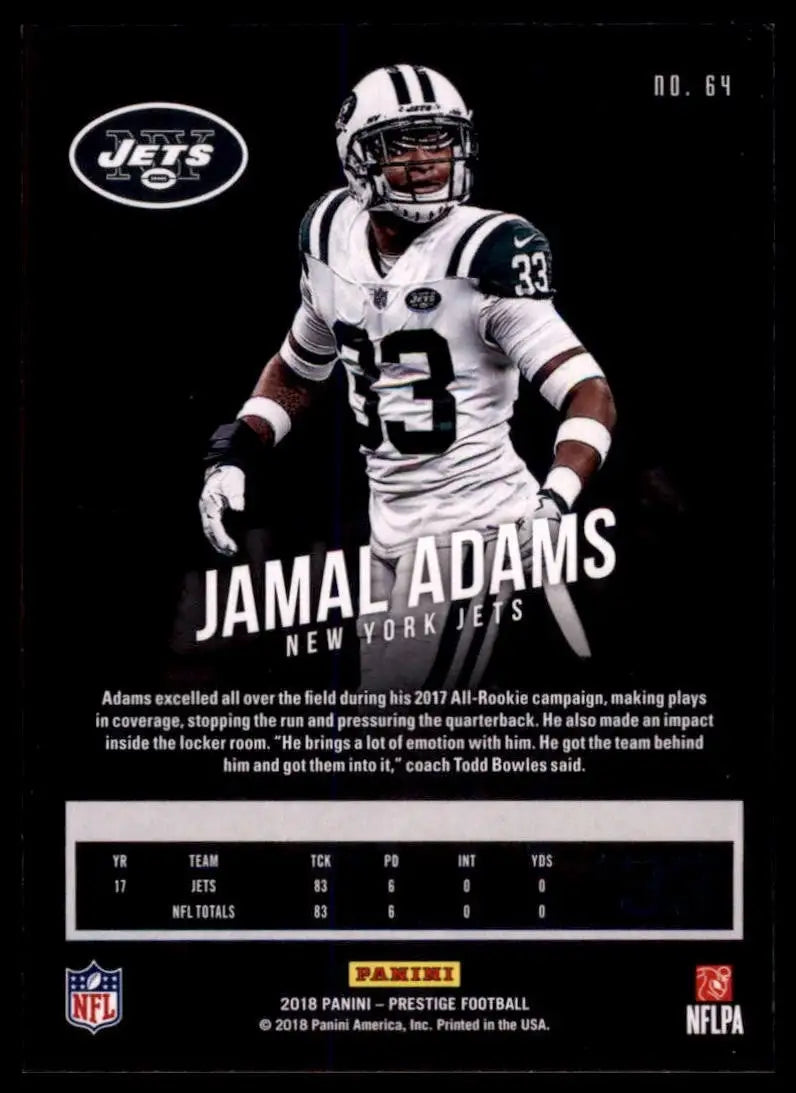 2018 Panini Prestige - Jamal Adams #64