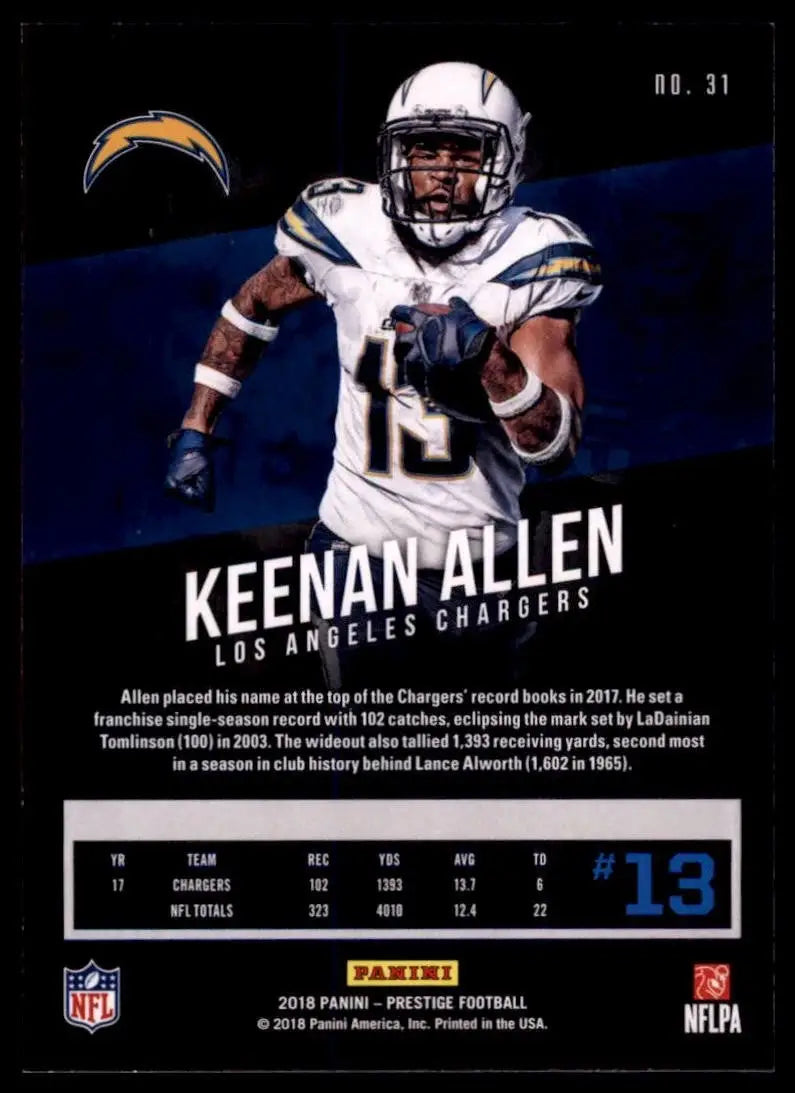 2018 Panini Prestige - Keenan Allen #31