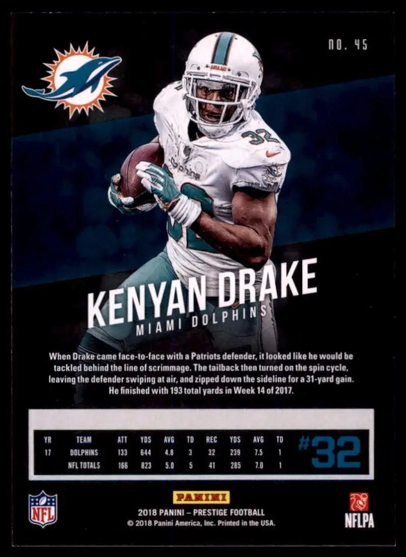 2018 Panini Prestige - Kenyan Drake #45