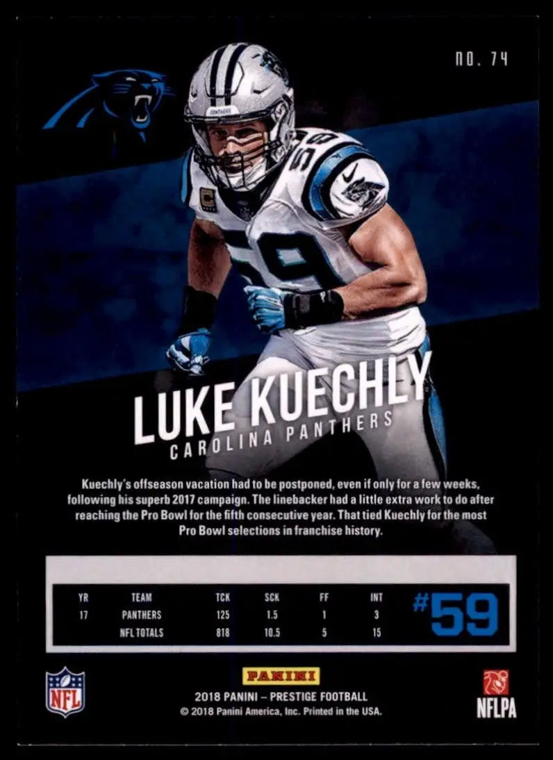 2018 Panini Prestige - Luke Kuechly #74