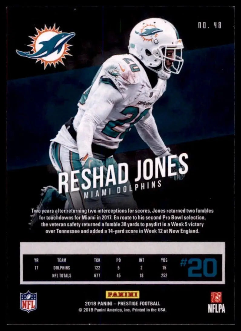 2018 Panini Prestige - Reshad Jones #48