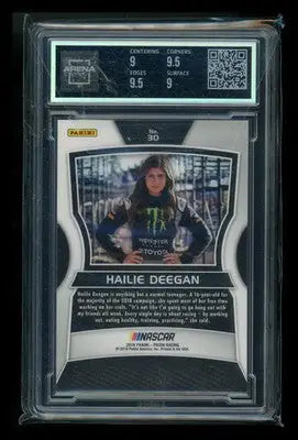2018 Panini Prizm NASCAR Hailie Deegan #30 RC Racing Arena Club 9.5 - Racing Card Single