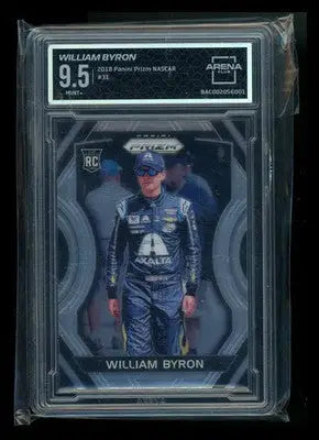 2018 Panini Prizm NASCAR William Byron #31 RC Racing Arena Club 9.5 - Racing Card Single
