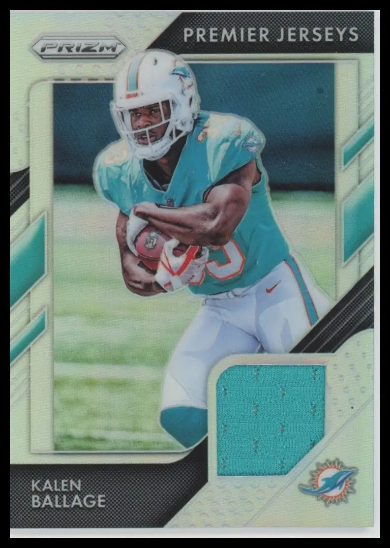 2018 Panini Prizm Premier Jerseys Silver Kalen Ballage #PP-34 Miami Dolphins NFL
