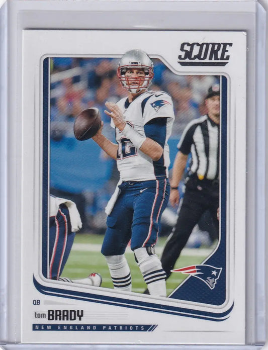 2018 Panini Score #206 Tom Brady - New England Patriots - Football Card Single