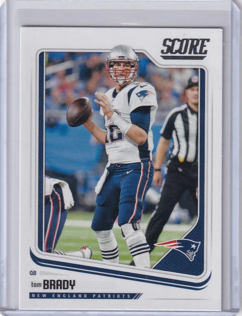 2018 Panini Score #206 Tom Brady - New England Patriots - Football Card Single