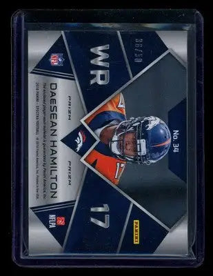 2018 Panini Spectra DaeSean Hamilton #34 Jersey Patch 36/50 Football - Football Card Single