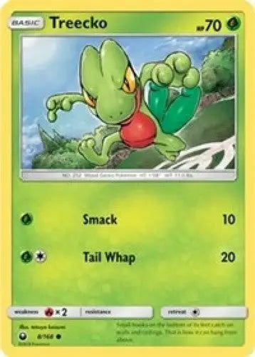 2018 Pokemon Sun & Moon Celestial Storm - Treecko 8/168 Common - Pokémon Card Single
