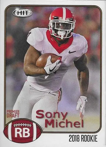 2018 SAGE Hit Premier Draft #73 Sony Michel NM-MT - Football Card Single