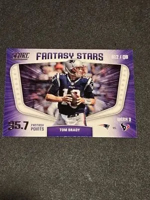 2018 Score #6 Tom Brady Fantasy Stars - Football Card Single