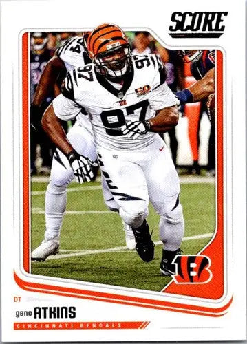 Geno Atkins football card 2018 Score #69 NM-MT Bengals featuring original gloss